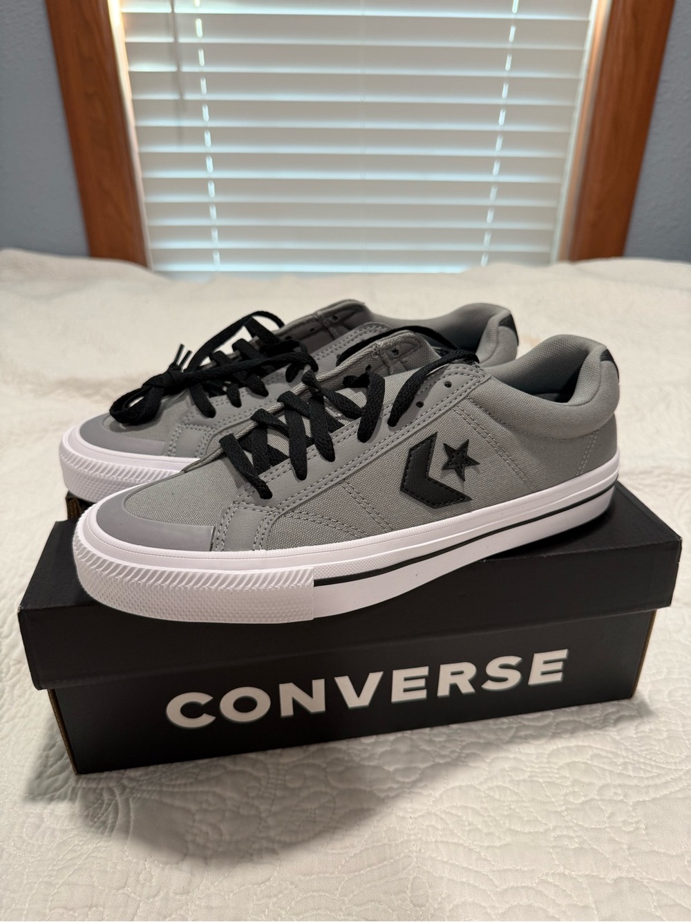 Converse Gray and Black Sneakers